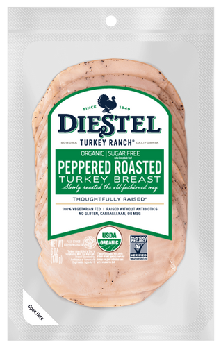 Organic Peppered Roasted Pre-Sliced Deli Turkey